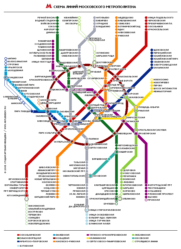 карта московского метро